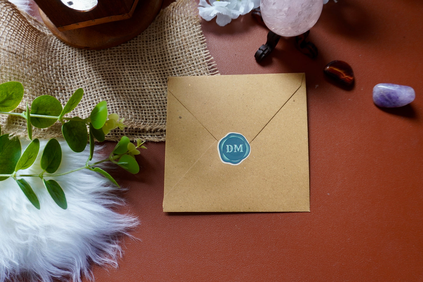 Kingly & DM wax seal sticker sheet