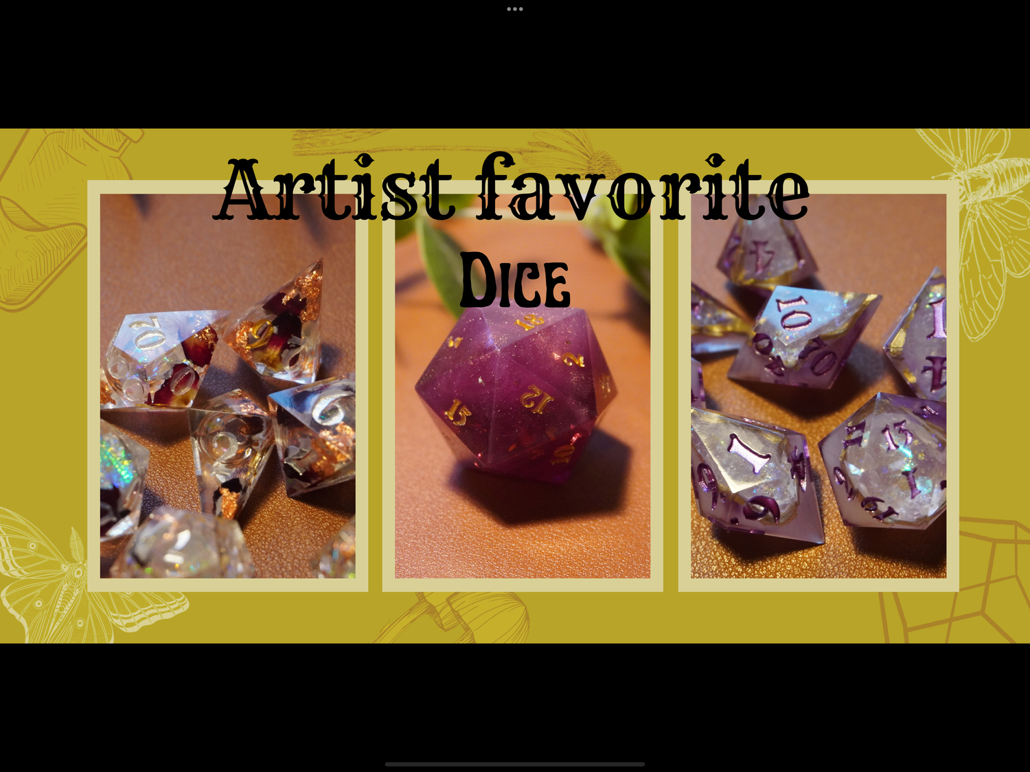 Artist favorite dice