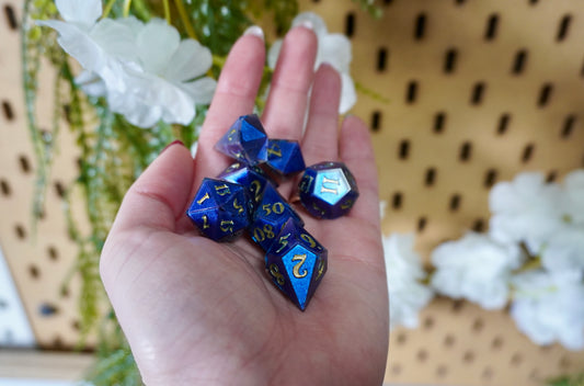 Bleu kameleon dice set