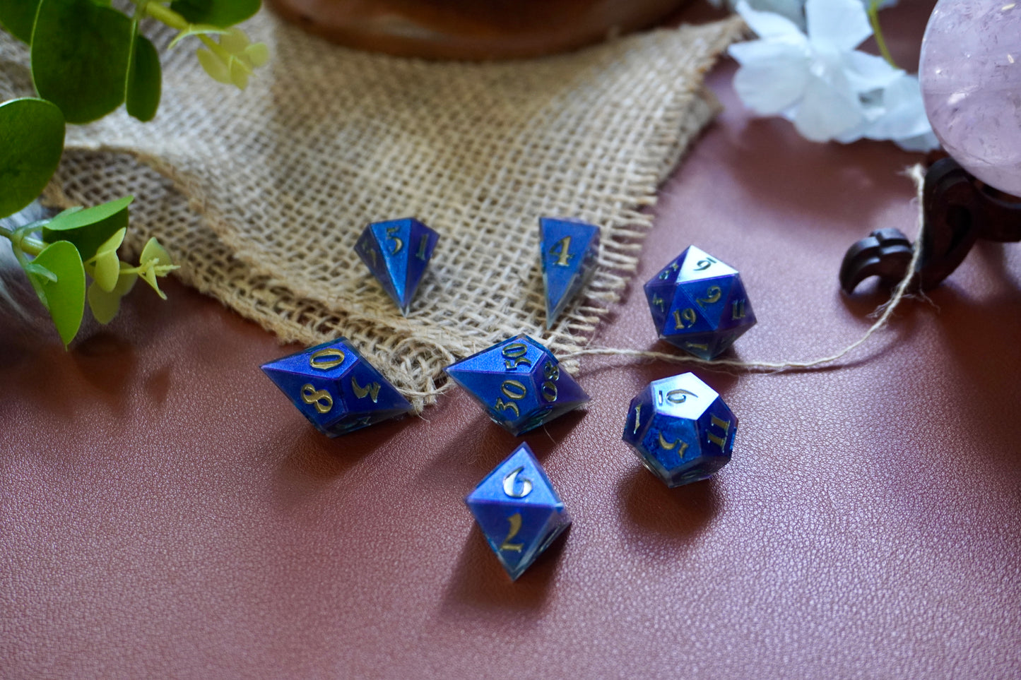 Bleu kameleon dice set