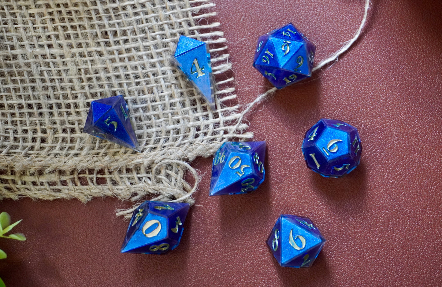 Bleu kameleon dice set