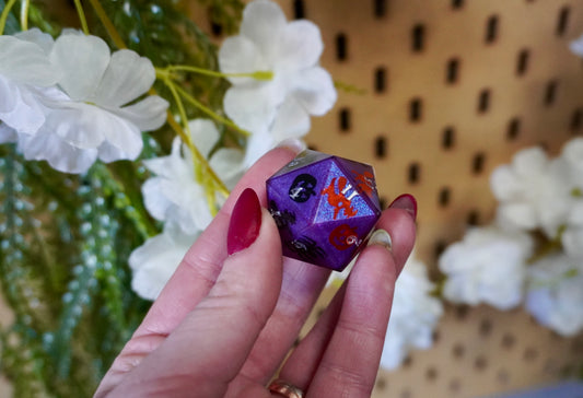 Hollow end D20 chunk