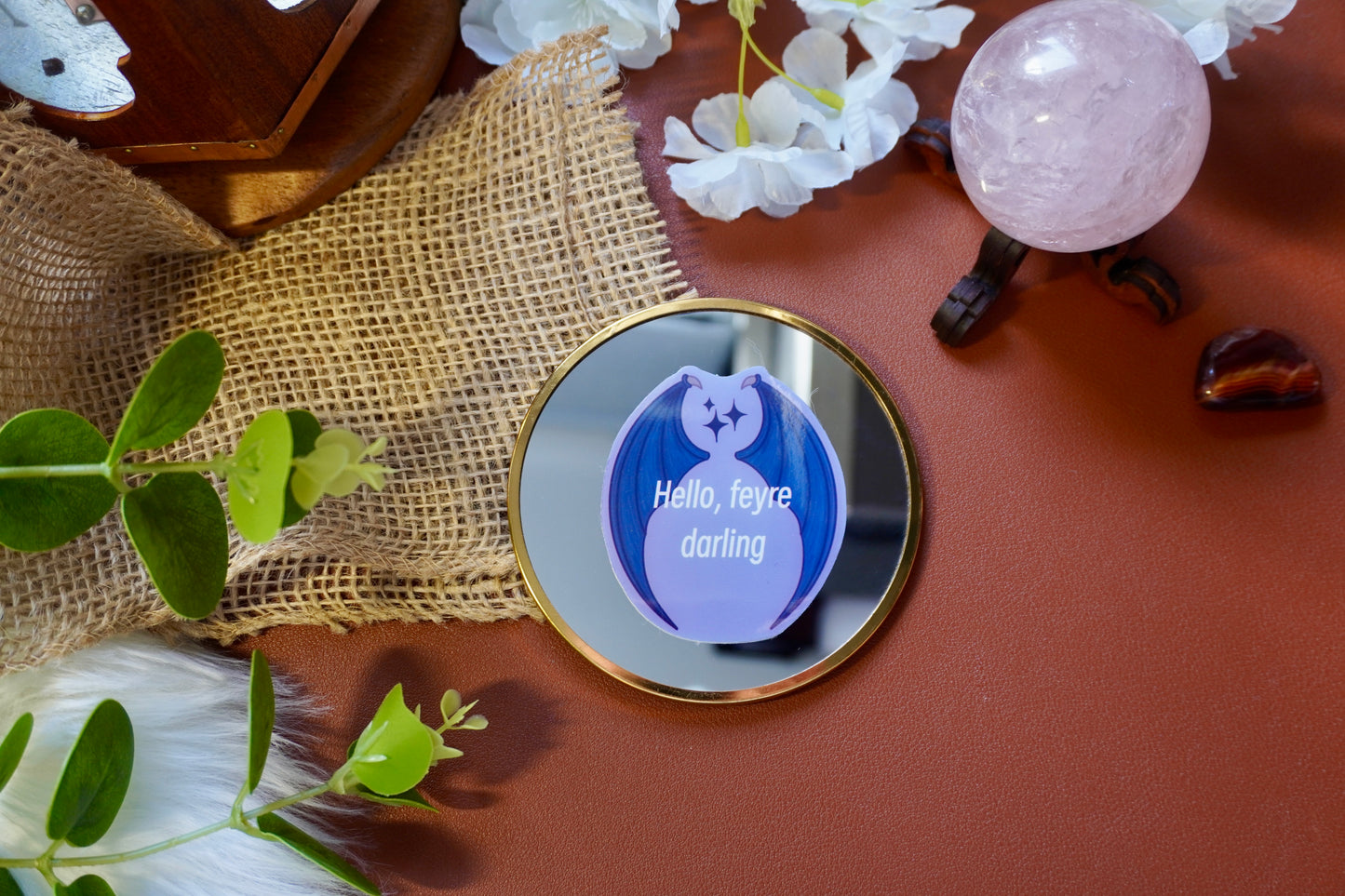 Acotar sticker; hello Ferye darling