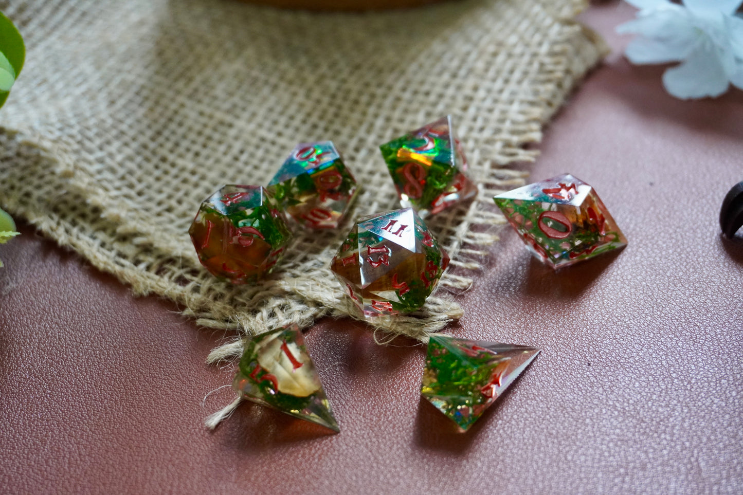 Fairy circle, dice set