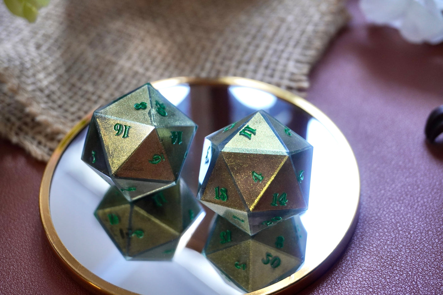 Green kameleon D20 chunk