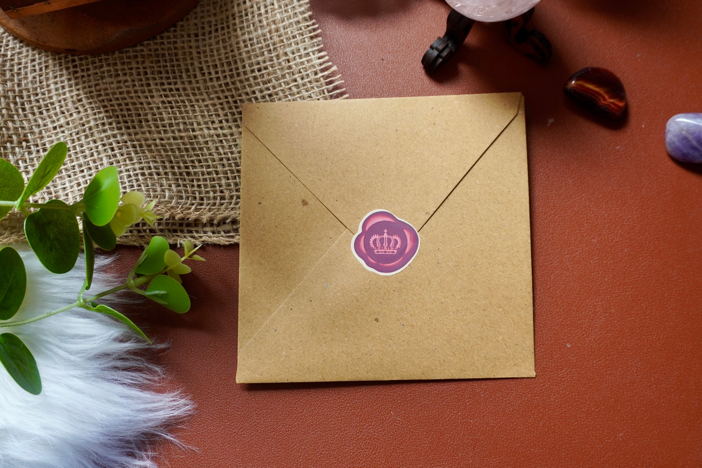 Kingly & DM wax seal sticker sheet