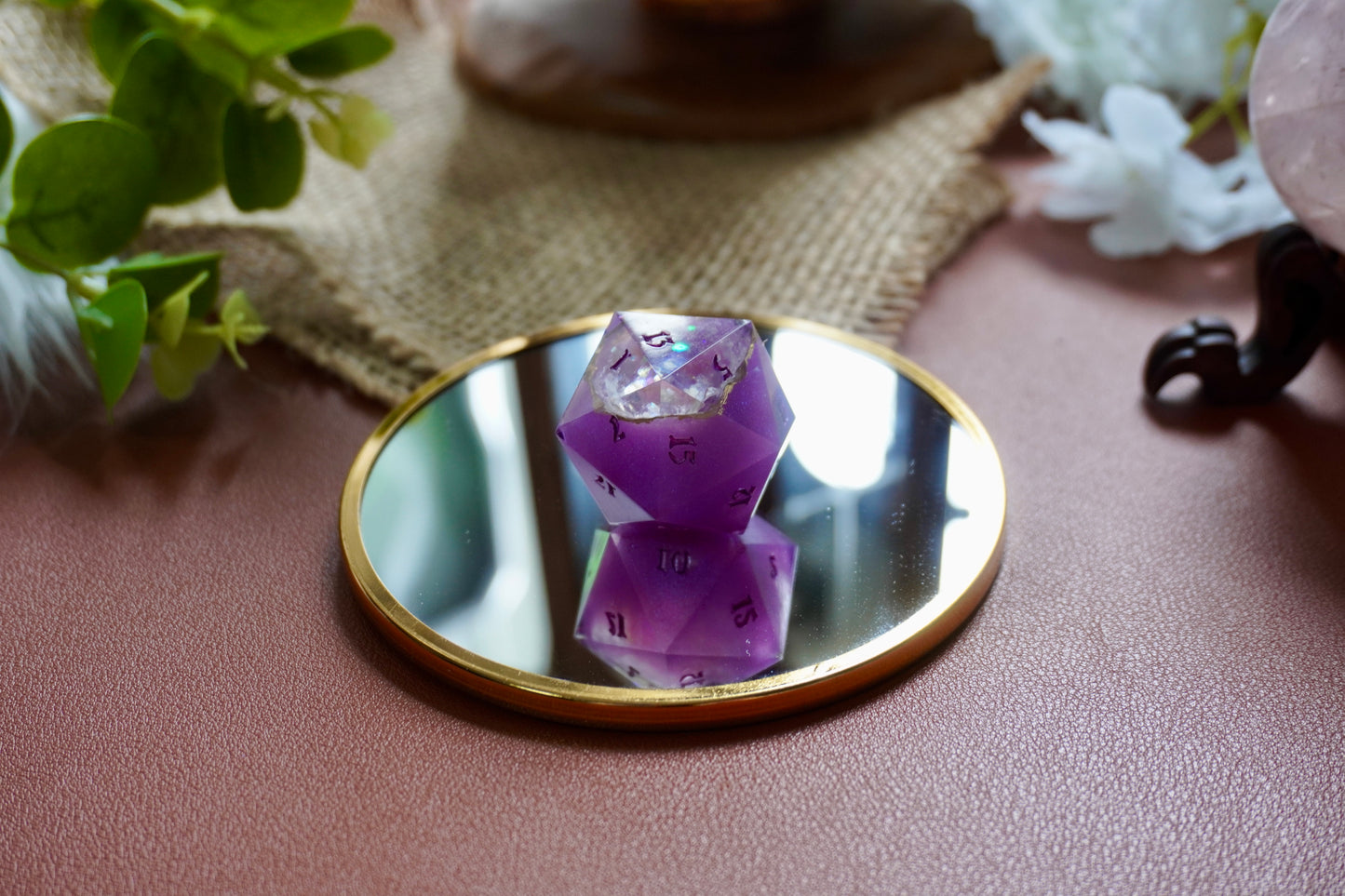 Geode dark pin D20 chunk