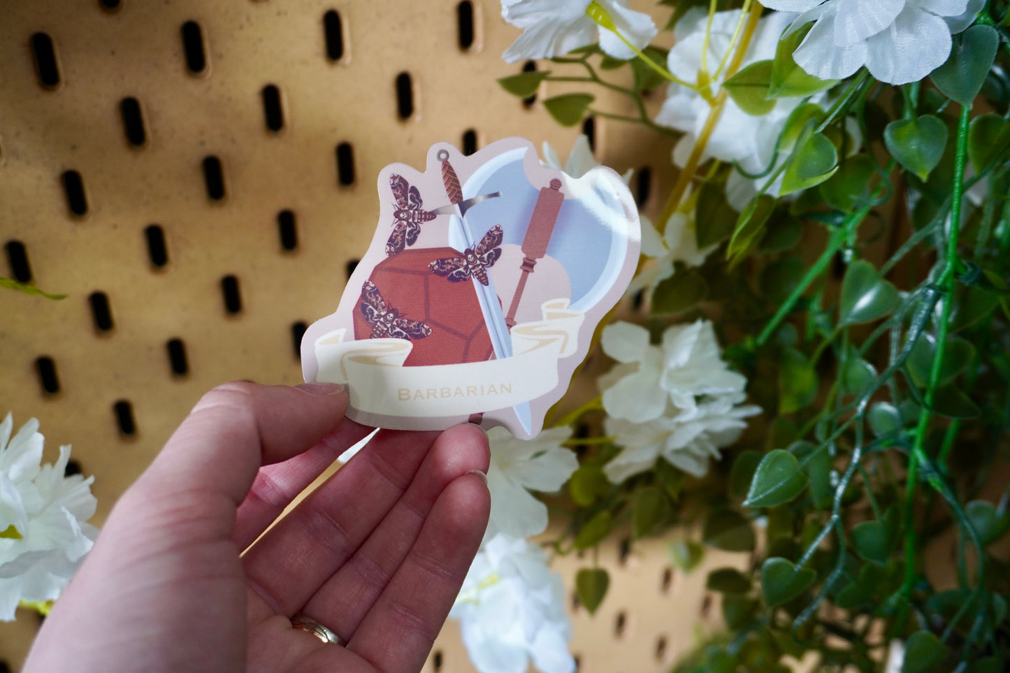 Barbarian class sticker