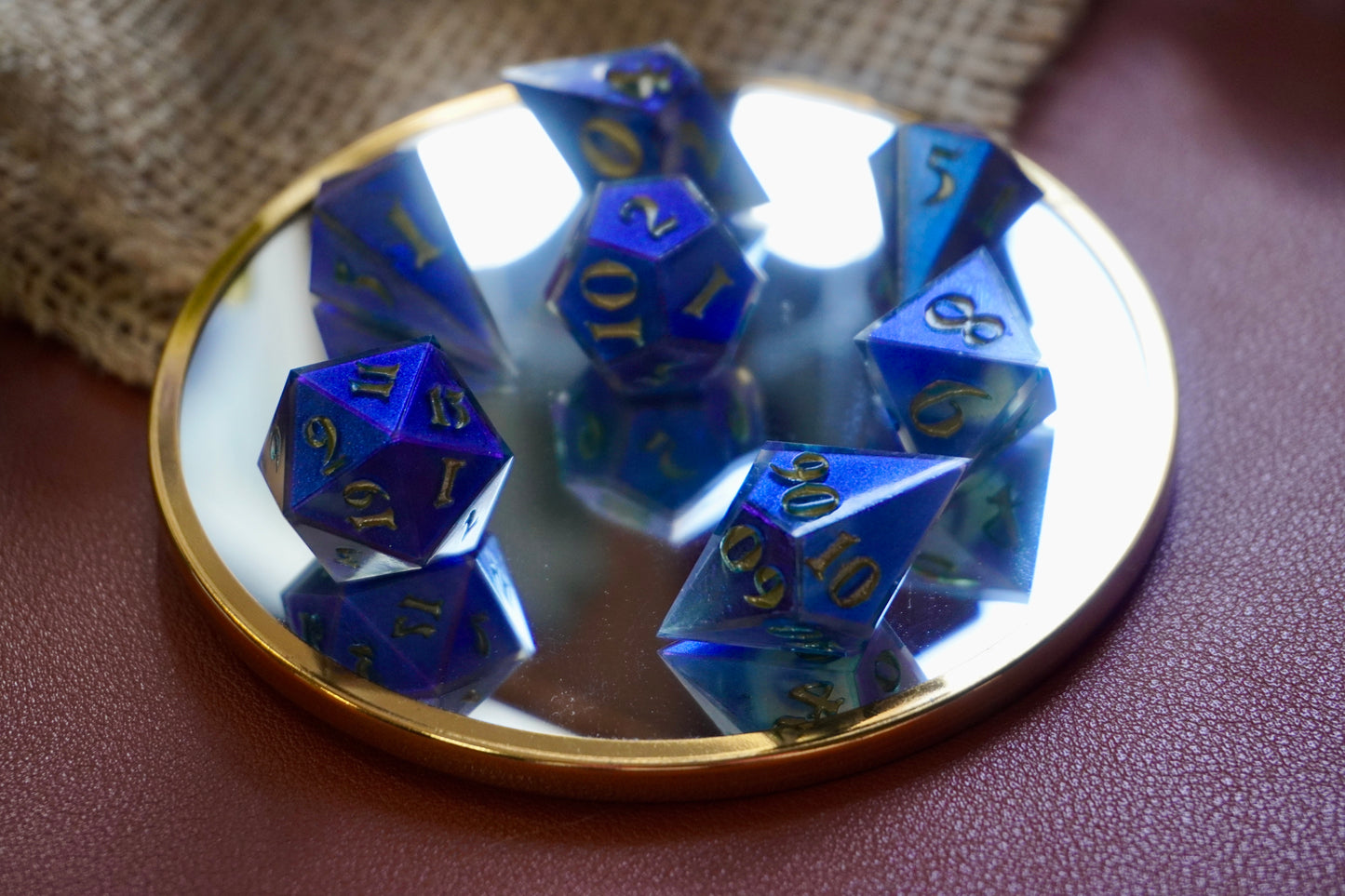 Bleu kameleon dice set
